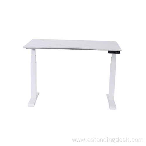 Computer Ergonomic Dual Motor Adjust Electric White Table